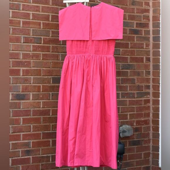 New Antonio Melani x Jennifer Sumko Rachel 4 Taffeta Capelet Barbie Pink Smock - Picture 15 of 15